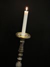 Ljusstake LOUISE i metall antikguld H:42,5cm