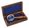 Förstoringsglas med trähandtag i träbox Ø:4,5cm L:11cm