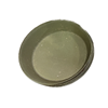Ljusfat plåt med kant ärggrön Ø:8cm
