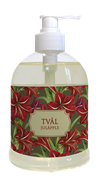 Flytande tvål med Vintagemotiv – Juläpple / Röda julblommor 500ml