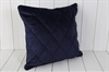 KUDDFODRAL XMÖNSTER SAMMET MÖRKBLÅ 45X45