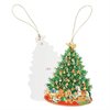 Paketkort utstansad gran – Oh Christmas Tree 4-pack