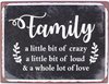 Plåtskylt – Family...