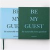 Gästbok "Be my Guest" – Grön & Blå 100 sidor 23x23cm