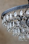 Ljuskrona med glasprismor Versaille stor