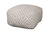 Loungepuff i diamantmönster 
