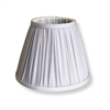 Lampskärm Vit veckad – till portabla bordslampor